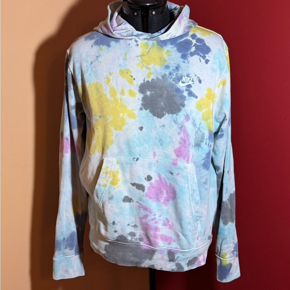 Nike Men's Multicolor Tie-Dye Hoodie - Size M